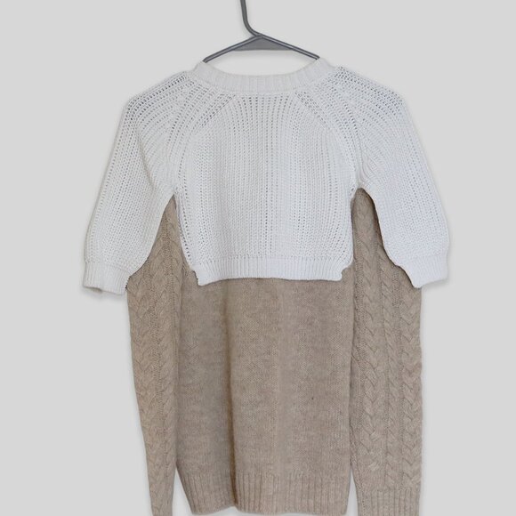 TIBI Colorblock Pattern Mock Neck Sweater - Picture 4 of 7